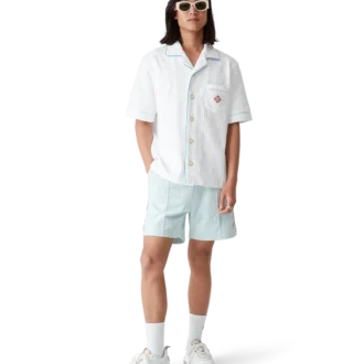 Cămașă din material frotir cu monogramă