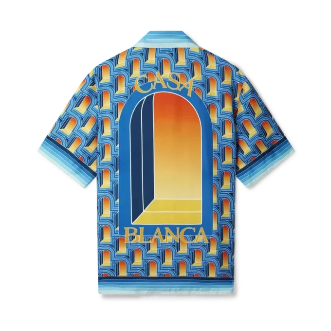 Cămașă din mătase cu guler cubanez L’arche De Nuit