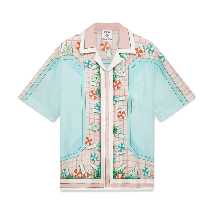 Cămașă din mătase cu mânecă scurtă Copacabana