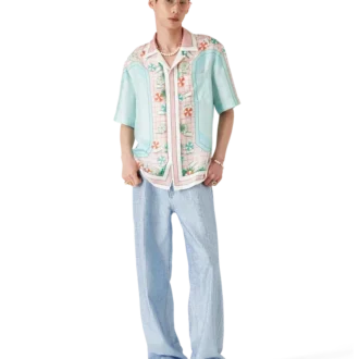 Cămașă din mătase cu mânecă scurtă Copacabana