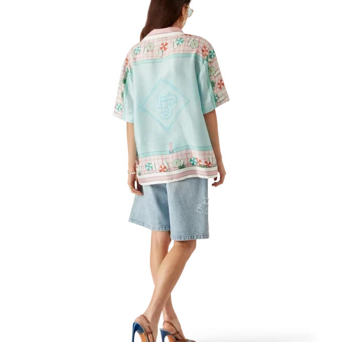 Cămașă din mătase cu mânecă scurtă Copacabana