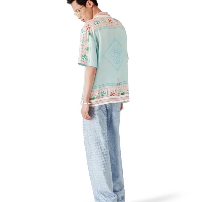 Cămașă din mătase cu mânecă scurtă Copacabana