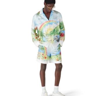 Cămașă din mătase cu mâneci lungi Aloha