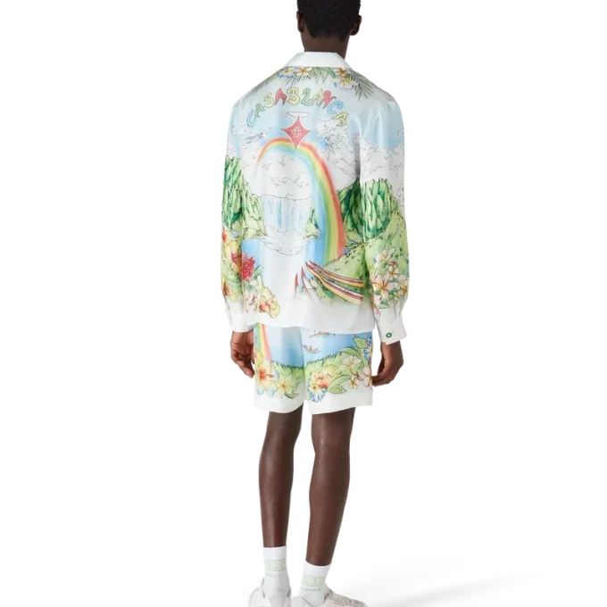 Cămașă din mătase cu mâneci lungi Aloha