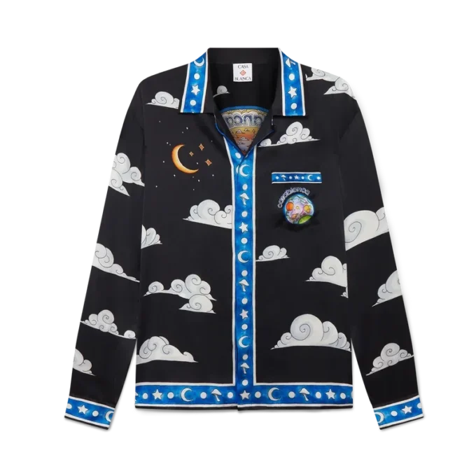 Cămășa din mătase cu mâneci lungi „The Four Elements”