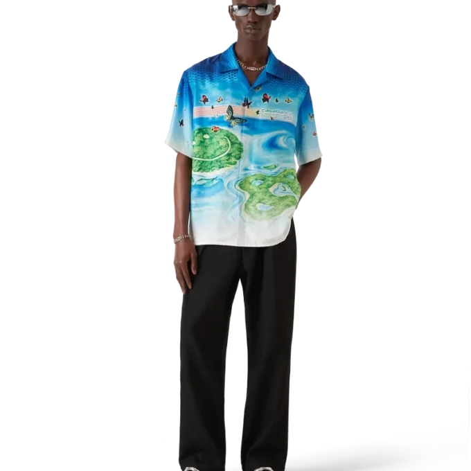 Cămașă din mătase cu mâneci scurte Beyond Destiny