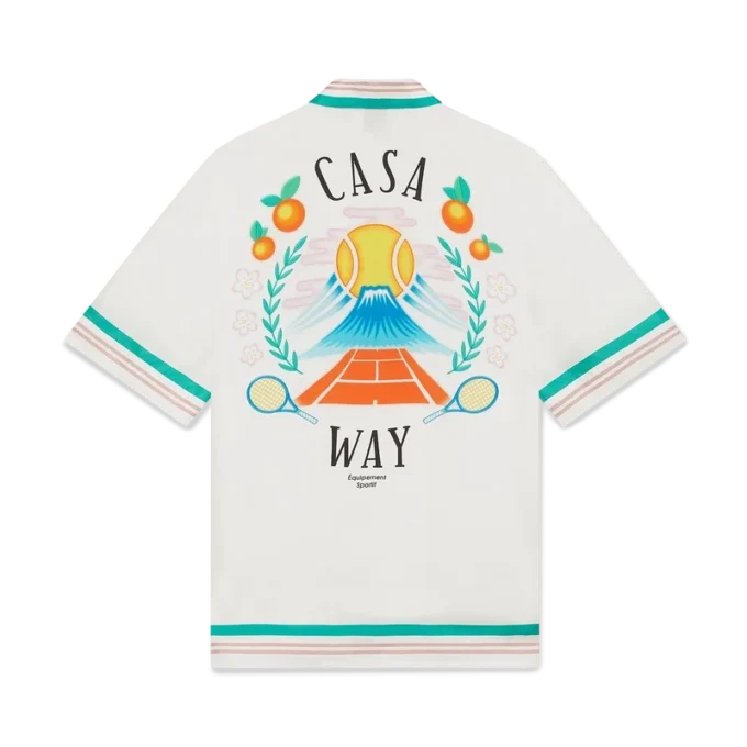 Cămașă din mătase cu mâneci scurte Casa Way Cămașă din mătase cu mâneci scurte Casa Way