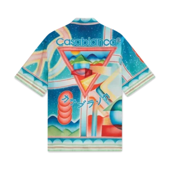 Cămașă din mătase cu mâneci scurte Galaxy Court