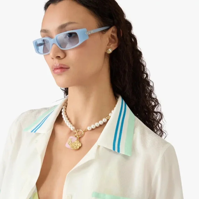 Cămașă din mătase cu mâneci scurte și guler cubanez cu imprimeu floral pe pantaloni scurți