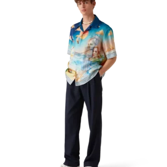 Cămașă din mătase cu mâneci scurte Le Plongeon