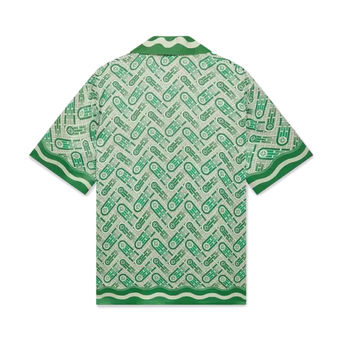 Cămașă din mătase cu mâneci scurte Ping Pong Cămașă din mătase cu mâneci scurte Ping Pong