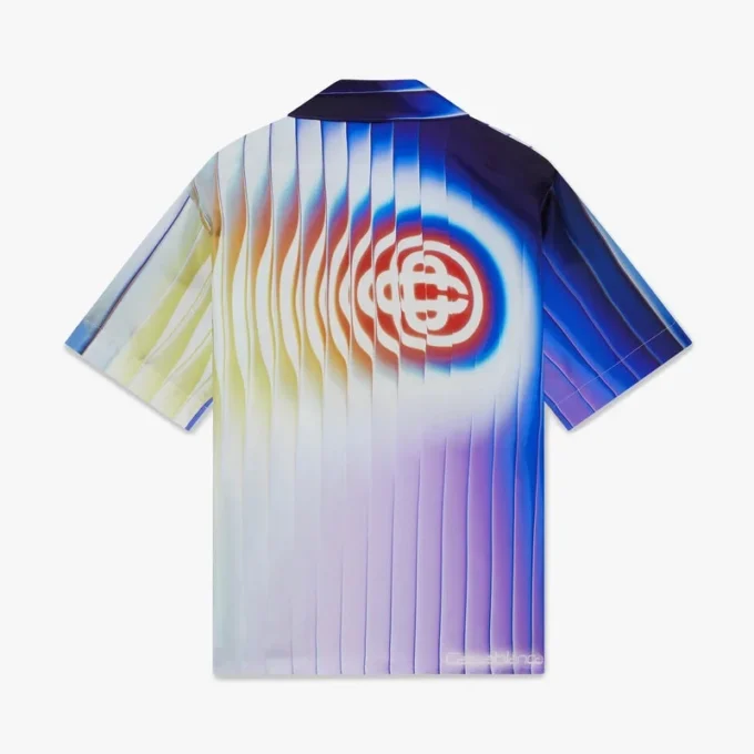 Cămașă din mătase cu mâneci scurte Shockwave