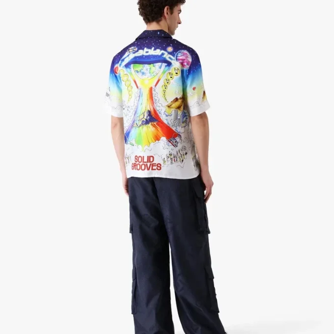 Cămașă din mătase cu mâneci scurte Solid Grooves