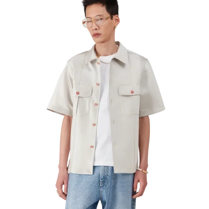 Cămașă din satin Duchesse