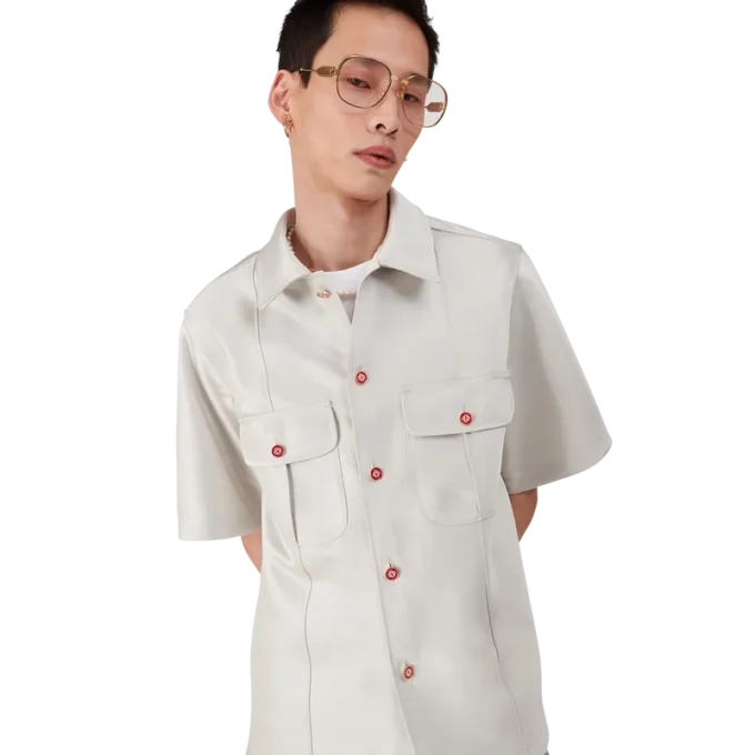 Cămașă din satin Duchesse