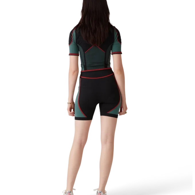 Cămașă fără cusături cu jumătate de fermoar