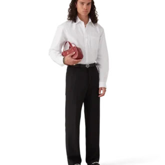 Cămașă Oxford din bumbac cu monogramă Jacquard