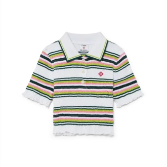 Cămășa polo scurt cu dungi