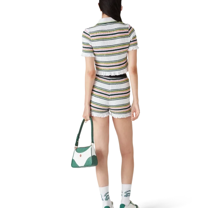 Cămășa polo scurt cu dungi