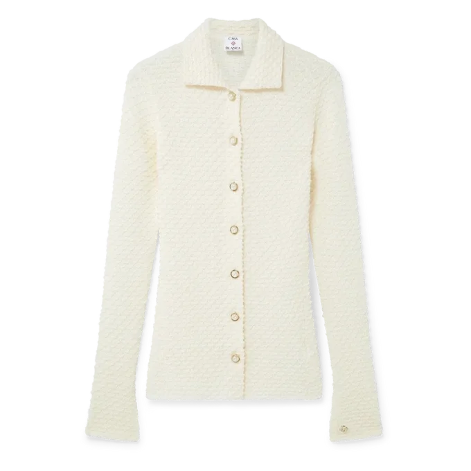 Cămașă tricotată texturată