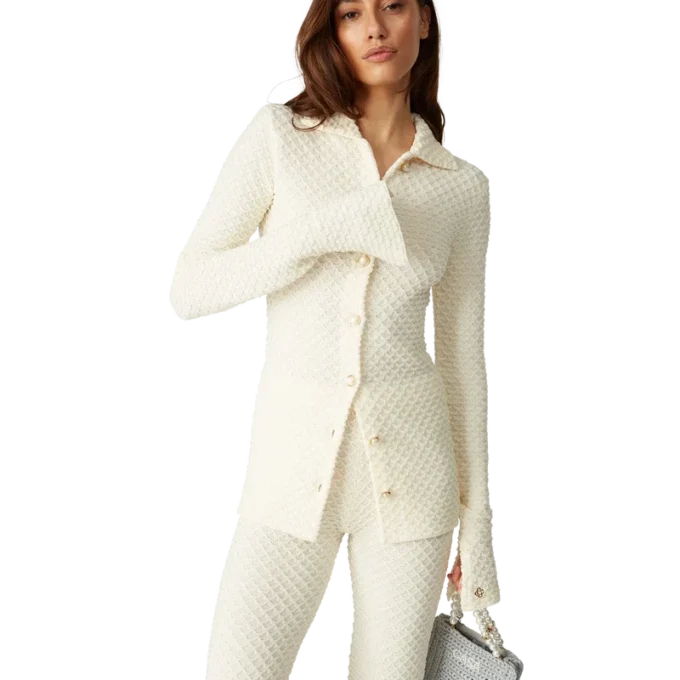 Cămașă tricotată texturată