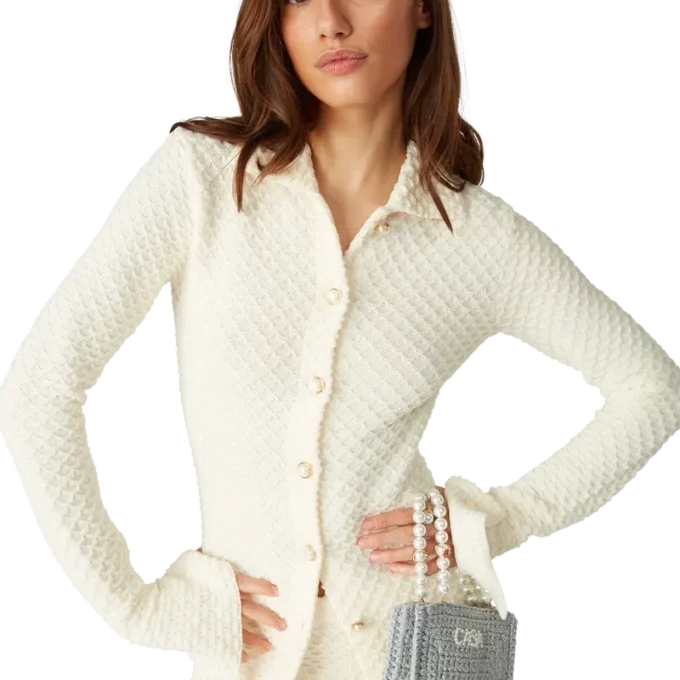 Cămașă tricotată texturată