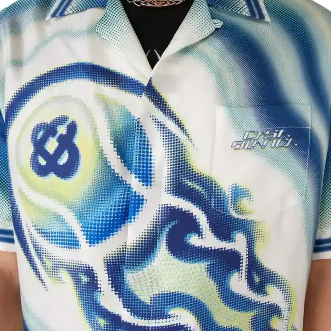 Cămașa din mătase cu mâneci scurte „The Art of the Serve”