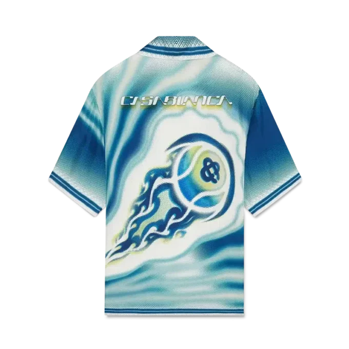 Cămașa din mătase cu mâneci scurte „The Art of the Serve”