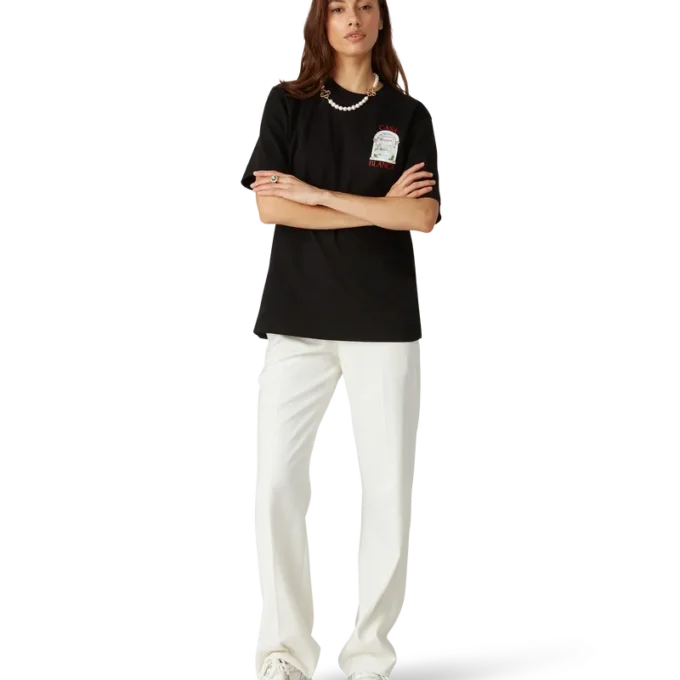 Colier cu logo cu perle medii Colier cu logo cu perle medii