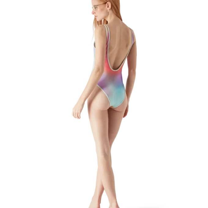 Costum de baie cu gradient de sticlă