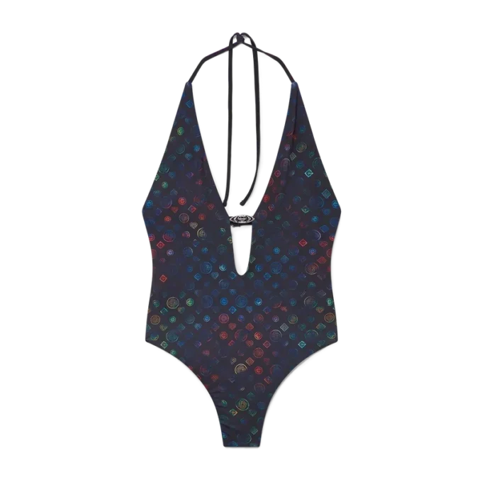 Costum de baie decoltat Monogram