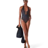 Costum de baie decoltat Monogram