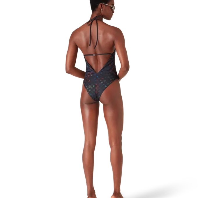 Costum de baie decoltat Monogram