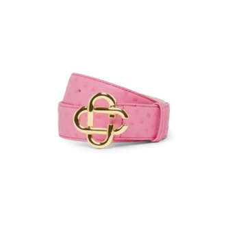 Curea roz cu logo CC în relief