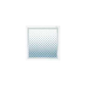 Eșarfă medie din mătase cu monogramă în degrade