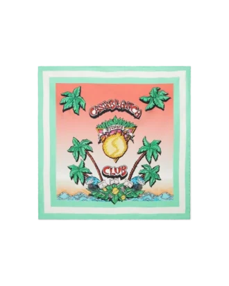 Eșarfă medie din mătase Tennis Club