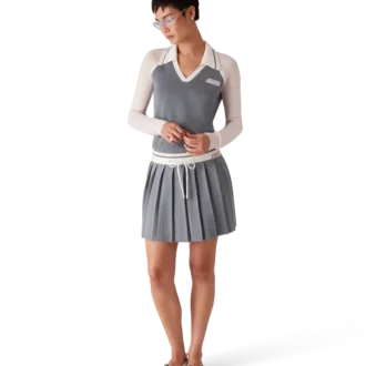 Fustă de tenis din tricot merino