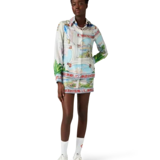 Cămășă din mătase cu mâneci lungi Le Passage