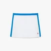 Fustă mini din piqué alb și albastru