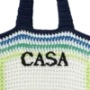 Geantă croșetată cu dungi