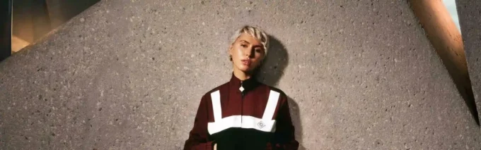 Jachetă din nylon cu monogramă