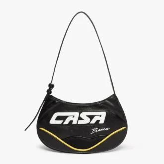 Geantă neagră slim de motociclist