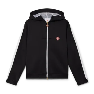 Hanorac cu glugă din material scuba Hanorac cu glugă din material scuba