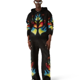 Hanorac cu glugă și fermoar Mohair Flame Laurel