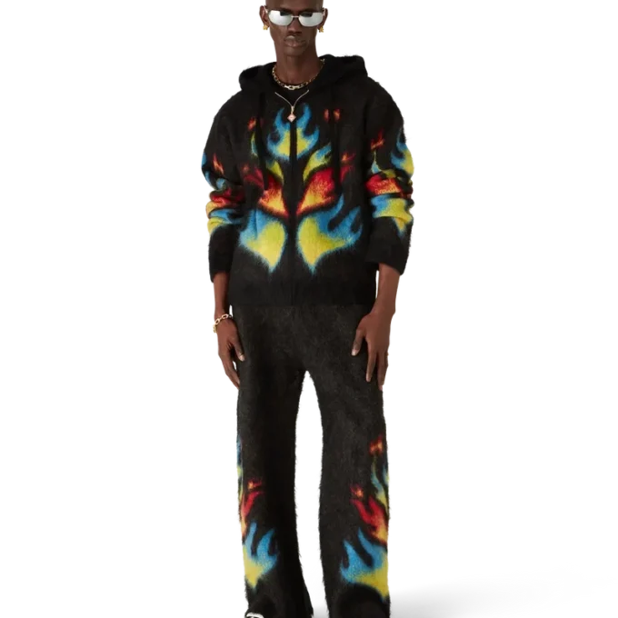 Hanorac cu glugă și fermoar Mohair Flame Laurel