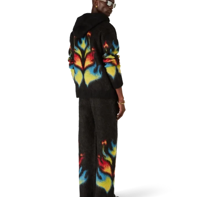 Hanorac cu glugă și fermoar Mohair Flame Laurel