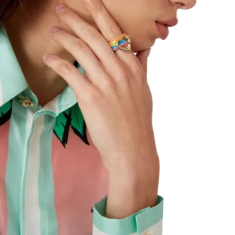 Inelul Rainbow Heart