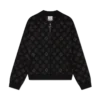 Jachetă bomber cu monogramă jacquard