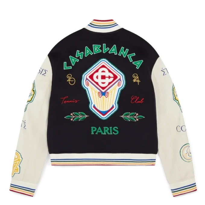 Jachetă bomber patchwork din chenilă Jachetă bomber patchwork din chenilă