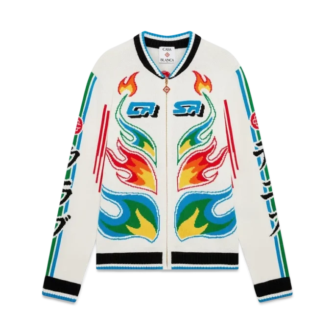 Jachetă Casa Club din tricot de bumbac Flame Laurel